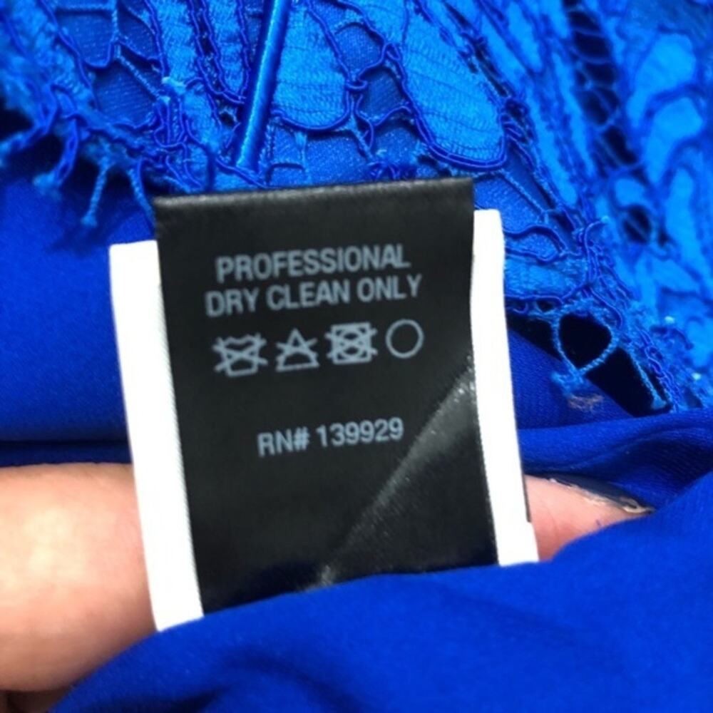 Adam Lippes Corded Lace Flare Dress Cobalt 8 NWT - Picture 11 of 14